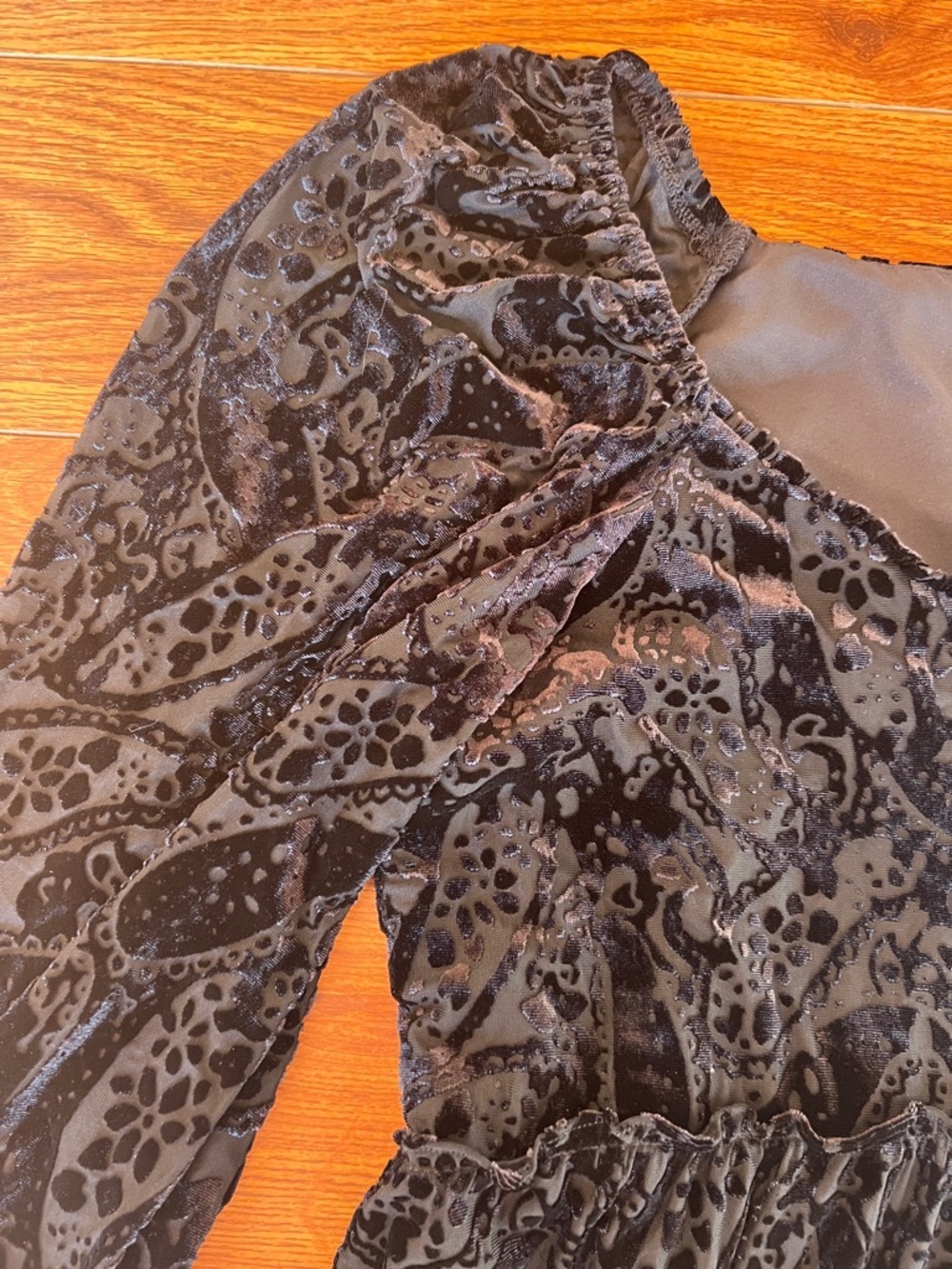 Betsey Johnson Black Paisley Passion Tiered Dress - Picture 6 of 9